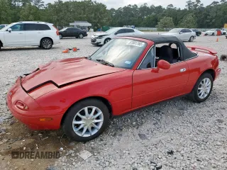 1990 Mazda MX-5 Miata z VIN JM1NA3519L0138372, wystawiony jako Copart lot #57601765 z przebiegiem 149 438 mil mil oraz Czysty tytuł • Clean title. Historia ofert i sprzedaży dostępna na DreamBid. Obrazek 1.