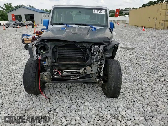 2015 Jeep Wrangler Sport with VIN 1C4AJWAG8FL540932, listed as a Copart auction lot 61870935 with 71,762 mi miles and Salvage title. Bid and sale history available at DreamBid. Image 14.