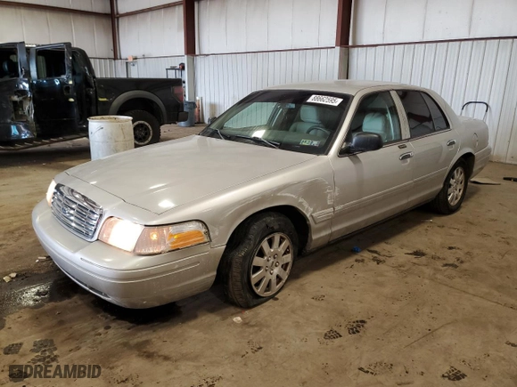 2008 Ford Crown Victoria LX with VIN 2FAFP74V28X129994, listed as a Copart auction lot 88662595 with 98,533 mi miles and Salvage Title. Bid and sale history available at carsss.com. Image 1.