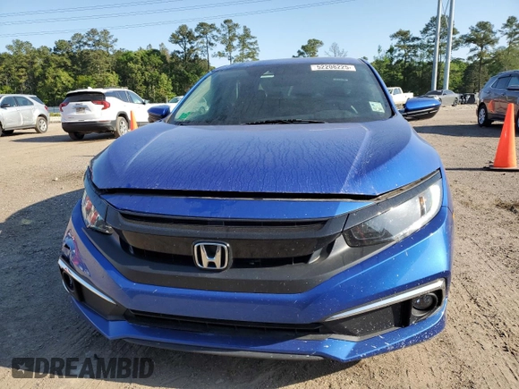 2020 Honda Civic Sedan EX with VIN 19XFC1F33LE024216, listed as a Copart auction lot 52208225 with 48,645 mi miles and Salvage Title. Bid and sale history available at carsss.com. Image 5.