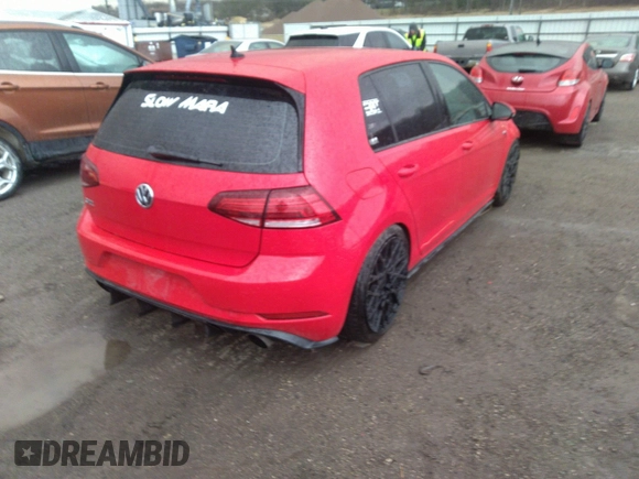 2018 Volkswagen Golf GTI S with VIN 3VW447AU5JM293826, listed as a IAAI auction lot 41836972 with 75,008 mi miles. Bid and sale history available at carsss.com. Image 4.