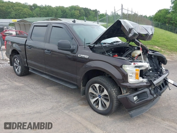 2020 Ford F-150 XL with VIN 1FTEW1EP3LFC56067, listed as a IAAI auction lot 42132791 with 103,357 mi miles and . Bid and sale history available at DreamBid. Image 1.