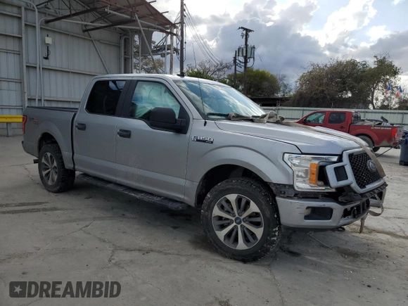 2020 Ford F-150 XL with VIN 1FTEW1EP0LKF37251, listed as a Copart auction lot 85725414 with 254,871 mi miles and Salvage Title. Bid and sale history available at carsss.com. Image 4.