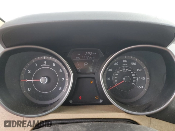 2012 Hyundai Elantra Limited z VIN 5NPDH4AE6CH071528, wystawiony jako Copart lot #49171385 z przebiegiem 117 352 mil mil oraz Szkoda całkowita • Salvage title. Historia ofert i sprzedaży dostępna na DreamBid. Obrazek 9.