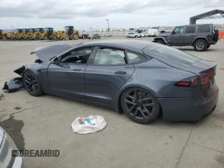 2022 Tesla Model S with VIN 5YJSA1E5XNF474238, listed as a Copart auction lot 54220115 with Not provided miles and Salvage title. Bid and sale history available at DreamBid. Image 2.