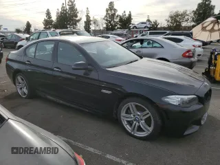 2015 BMW 5 Series 535d xDrive with VIN WBAFV3C57FD686864, listed as a Copart auction lot 79525354 with Not provided miles and Clean title. Bid and sale history available at DreamBid. Image 4.