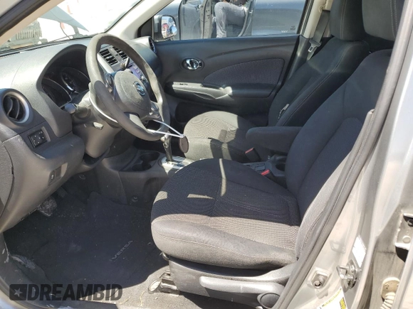 2014 Nissan Versa S with VIN 3N1CN7AP1EL841096, listed as a Copart auction lot 54109125 with 117,354 mi miles and Salvage Title. Bid and sale history available at carsss.com. Image 7.