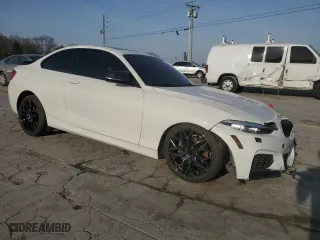 2015 BMW 2 Series 228i xDrive with VIN WBA1F7C50FVX95725, listed as a Copart auction lot 50609825 with 83,868 mi miles and Salvage Title. Bid and sale history available at carsss.com. Image 4.