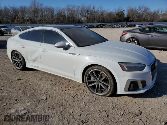 2023 Audi A5 Sportback S line Premium Plus with VIN WAUFACF53PA045351, listed as a Copart auction lot 38337454 with 9,512 mi miles. Bid and sale history available at carsss.com. Image 4.