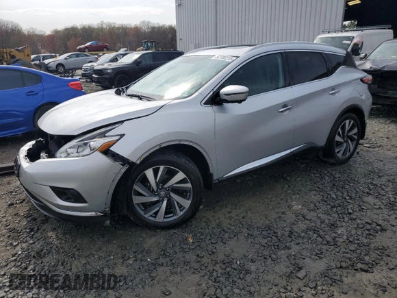 2016 Nissan Murano S with VIN 5N1AZ2MH5GN170255, listed as a Copart auction lot 52790255 with 101,370 mi miles and Salvage Title. Bid and sale history available at carsss.com. Image 1.