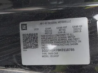 2019 Chevrolet Camaro 2SS с VIN 1G1FH1R78K0118785, выставлен на аукционе IAAI как лот 41365572 с пробегом 62 169 миль миль и . История ставок и продаж доступна на DreamBid. Изображение 9.