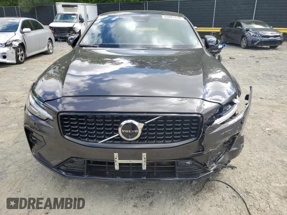 2024 Volvo S60 Ultimate Dark Theme with VIN 7JRL12TM4RG313644, listed as a Copart auction lot 55887415 with 10,606 mi miles and Salvage title. Bid and sale history available at DreamBid. Image 5.
