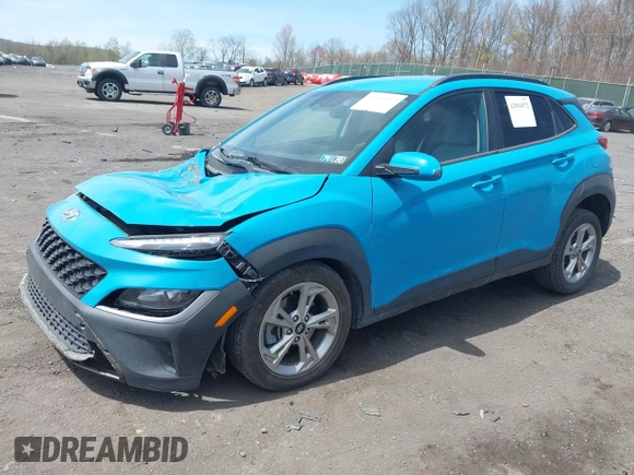 2023 Hyundai Kona SEL with VIN KM8K6CAB6PU977828, listed as a IAAI auction lot 42094972 with 61,283 mi miles and . Bid and sale history available at DreamBid. Image 17.