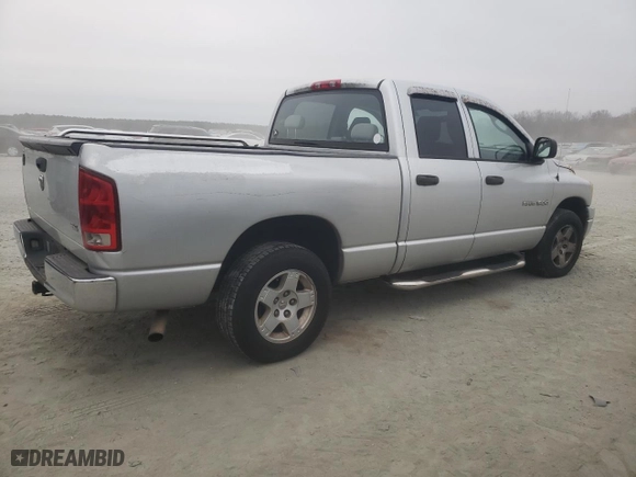 2006 Dodge Ram 1500 ST with VIN 1D7HA18N26J158595, listed as a Copart auction lot 89205725 with 186,228 mi miles and Clean Title. Bid and sale history available at carsss.com. Image 3.
