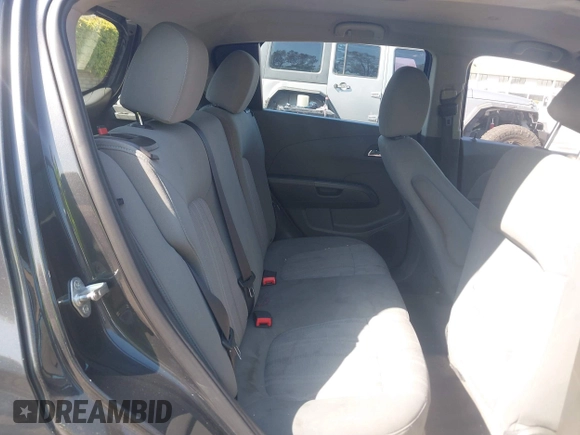 2014 Chevrolet Sonic LT with VIN 1G1JC6SG4E4118781, listed as a IAAI auction lot 41862192 with 124,375 mi miles. Bid and sale history available at carsss.com. Image 8.