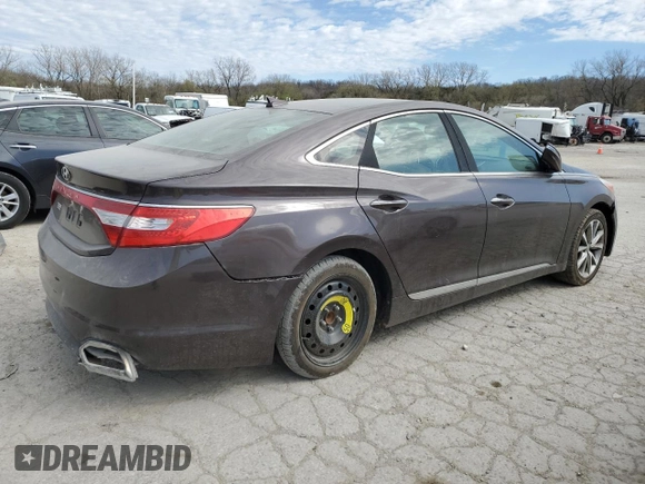 2015 Hyundai Azera with VIN KMHFG4JG0FA495369, listed as a Copart auction lot 50450185 with 126,259 mi miles and Clean title. Bid and sale history available at DreamBid. Image 3.