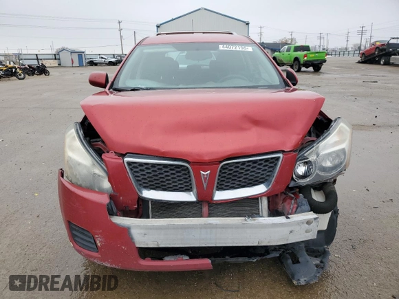2009 Pontiac Vibe with VIN 5Y2SM67089Z409880, listed as a Copart auction lot 44072155 with 121,158 mi miles and Salvage Title. Bid and sale history available at carsss.com. Image 5.
