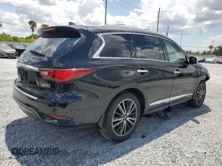 2018 Infiniti QX60 with VIN 5N1DL0MN6JC530919, listed as a Copart auction lot 54763465 with 58,301 mi miles and Salvage Title. Bid and sale history available at DreamBid. Image 3.