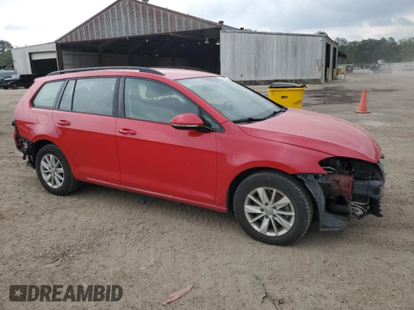 2017 Volkswagen Golf SportWagen S with VIN 3VWC17AU8HM504886, listed as a Copart auction lot 46871974 with 87,118 mi miles. Bid and sale history available at carsss.com. Image 4.
