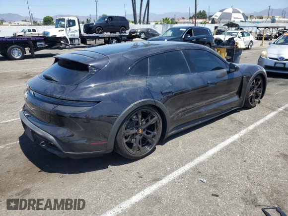 2024 Porsche Taycan 4 with VIN WP0BA2Y16RSA60206, listed as a Copart auction lot 62514854 with 753 mi miles and Salvage title. Bid and sale history available at DreamBid. Image 3.