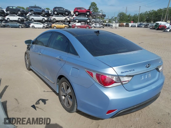 2012 Hyundai Sonata Hybrid with VIN KMHEC4A46CA059778, listed as a IAAI auction lot 41973287 with 118,625 mi miles and . Bid and sale history available at DreamBid. Image 3.