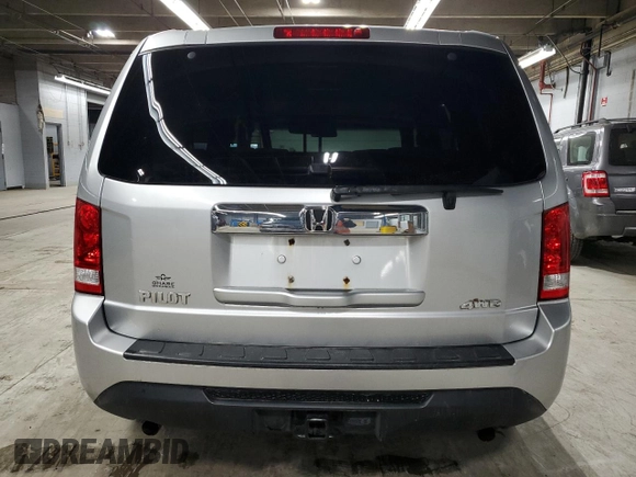 2012 Honda Pilot LX with VIN 5FNYF4H22CB005849, listed as a Copart auction lot 45019035 with 153,675 mi miles and Salvage Title. Bid and sale history available at carsss.com. Image 6.
