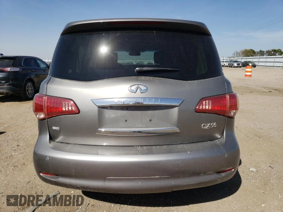 2013 Infiniti QX56 with VIN JN8AZ2NE6D9041684, listed as a Copart auction lot 73766054 with 153,777 mi miles and Salvage Title. Bid and sale history available at carsss.com. Image 6.