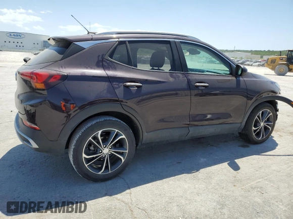 2021 Buick Encore GX Select with VIN KL4MMDSLXMB140422, listed as a Copart auction lot 57485335 with 61,924 mi miles and Salvage title. Bid and sale history available at DreamBid. Image 3.
