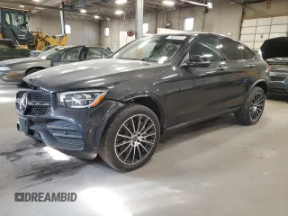 2022 Mercedes-Benz GLC with VIN W1N0J8EB3NG032714, listed as a Copart auction lot 76372224 with 22,844 mi miles and Salvage Title. Bid and sale history available at carsss.com. Image 1.