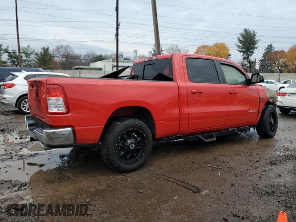 2022 Ram 1500 Big Horn with VIN 1C6SRFMT5NN303332, listed as a Copart auction lot 81687224 with Not provided miles and Salvage title. Bid and sale history available at DreamBid. Image 3.