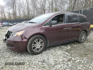2011 Honda Odyssey EX-L with VIN 5FNRL5H69BB021633, listed as a Copart auction lot 50420415 with 265,213 mi miles and Salvage Title. Bid and sale history available at carsss.com. Image 1.