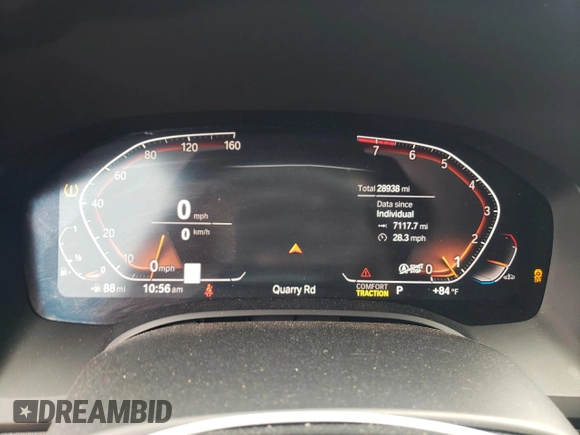 2020 BMW 8 Series 840i with VIN WBAAE4C09LCD32627, listed as a Copart auction lot 64941444 with 28,938 mi miles and Salvage Title. Bid and sale history available at DreamBid. Image 9.