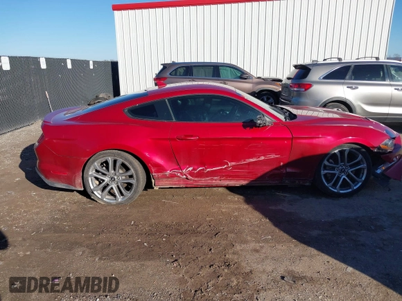 2021 Ford Mustang EcoBoost with VIN 1FA6P8TH8M5129026, listed as a IAAI auction lot 41451125 with 52,018 mi miles. Bid and sale history available at carsss.com. Image 6.