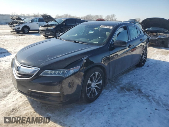 2015 Acura TLX Tech with VIN 19UUB1F53FA008635, listed as a Copart auction lot 88539335 with 187,920 mi miles and Salvage Title. Bid and sale history available at carsss.com. Image 1.