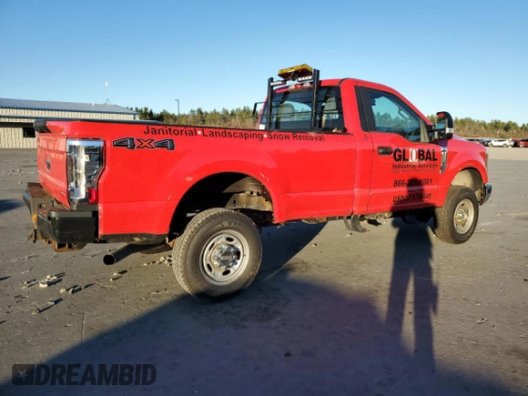 2019 Ford Super Duty F-250 SRW XL with VIN 1FTBF2B66KEF66349, listed as a Copart auction lot 81186234 with 43,000 mi miles and Salvage Title. Bid and sale history available at carsss.com. Image 3.