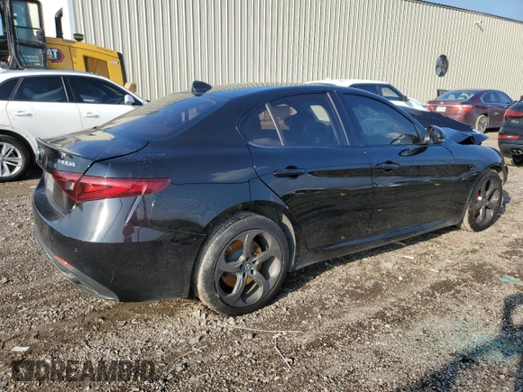 2018 Alfa Romeo Giulia with VIN ZARFAEDN8J7579215, listed as a Copart auction lot 86781414 with Not provided miles and Salvage title. Bid and sale history available at DreamBid. Image 3.