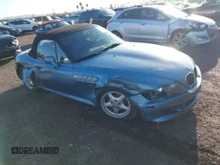 1996 BMW 3 Series Z3 1.9 with VIN 4USCH7324TLB70163, listed as a IAAI auction lot 41754480 with 128,783 mi miles and . Bid and sale history available at carsss.com. Image 1.
