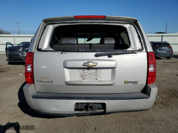 2008 Chevrolet Tahoe Hybrid with VIN 1GNFC13598R213901, listed as a Copart auction lot 77207224 with NaN miles and Clean Title. Bid and sale history available at carsss.com. Image 6.