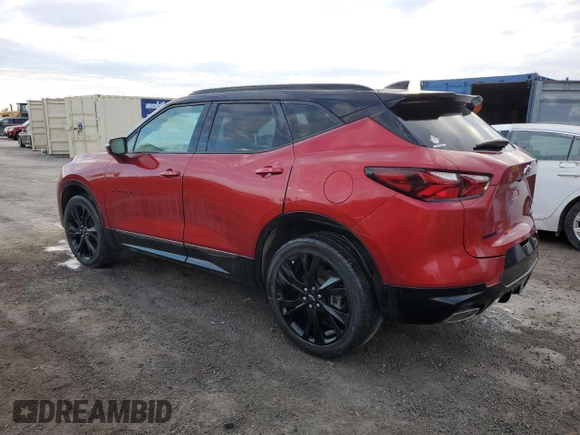 2022 Chevrolet Blazer RS with VIN 3GNKBERS7NS136492, listed as a Copart auction lot 58166205 with Not provided miles and Non repairable. Bid and sale history available at DreamBid. Image 2.