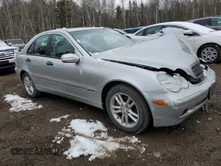 2004 Mercedes-Benz C 230 Kompressor with VIN WDBRF40J74F543823, listed as a Copart auction lot 49698565 with 114,644 mi miles and Salvage title. Bid and sale history available at DreamBid. Image 4.