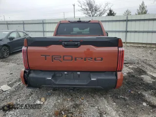 2024 Toyota Tundra TRD Pro Hybrid with VIN 5TFPC5DB6RX076616, listed as a Copart auction lot 43985855 with 7,273 mi miles and Salvage title. Bid and sale history available at DreamBid. Image 6.