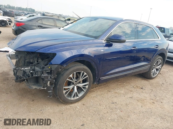 2021 Audi Q8 Premium Plus z VIN WA1EVAF17MD007971, wystawiony jako IAAI lot #41511948 z przebiegiem 60 025 mil mil oraz . Historia ofert i sprzedaży dostępna na DreamBid. Obrazek 18.
