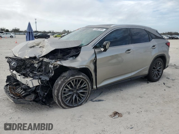 2020 Lexus RX with VIN 2T2YGMDA5LC056188, listed as a Copart auction lot 39981404 with 0 mi miles. Bid and sale history available at carsss.com. Image 1.