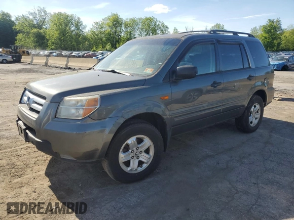 2007 Honda Pilot LX z VIN 2HKYF181X7H511345, wystawiony jako Copart lot #57652745 z przebiegiem Nie podano mil oraz Czysty tytuł • Clean title. Historia ofert i sprzedaży dostępna na DreamBid. Obrazek 1.