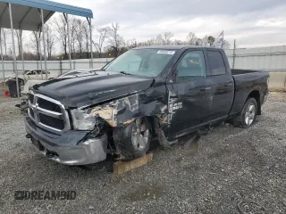 2018 Ram 1500 Express with VIN 1C6RR7FT8JS190442, listed as a Copart auction lot 85868214 with 144,464 mi miles and Salvage Title. Bid and sale history available at carsss.com. Image 1.