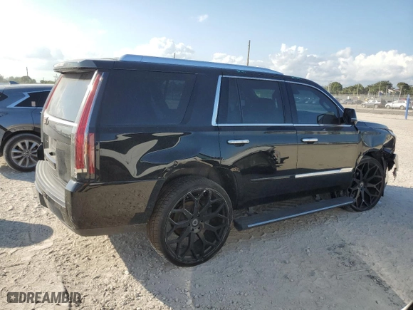 2015 Cadillac Escalade Premium with VIN 1GYS3NKJ1FR536036, listed as a Copart auction lot 43504705 with 140,640 mi miles and Salvage Title. Bid and sale history available at carsss.com. Image 3.