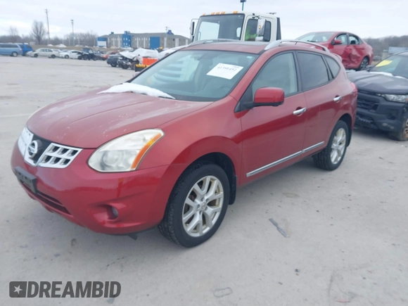 2012 Nissan Rogue SV with VIN JN8AS5MV8CW394256, listed as a IAAI auction lot 41398492 with 169,000 mi miles. Bid and sale history available at carsss.com. Image 2.