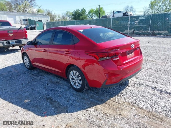 2021 Hyundai Accent SE with VIN 3KPC24A69ME140546, listed as a IAAI auction lot 41874525 with 57,569 mi miles. Bid and sale history available at carsss.com. Image 3.