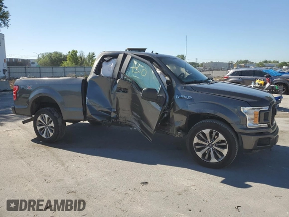 2018 Ford F-150 XL with VIN 1FTEX1CP1JKF14915, listed as a Copart auction lot 49766955 with 96,539 mi miles and Salvage Title. Bid and sale history available at carsss.com. Image 4.