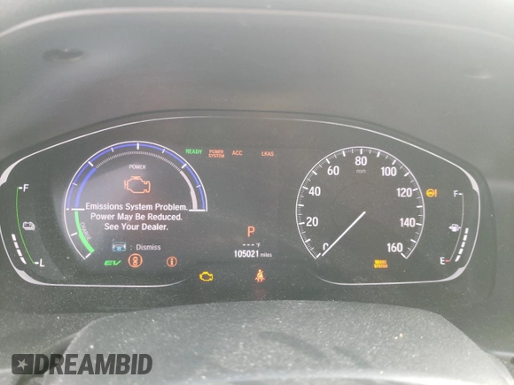 2020 Honda Accord with VIN 1HGCV3F16LA008247, listed as a Copart auction lot 89252795 with 105,021 mi miles and Salvage Title. Bid and sale history available at DreamBid. Image 9.
